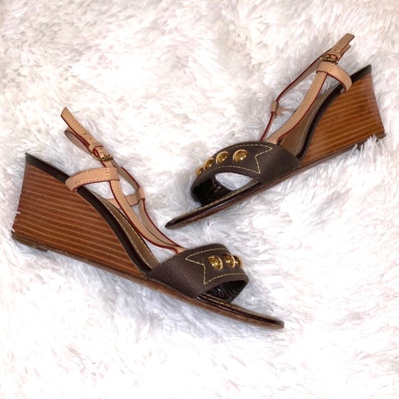 Authentic Louis Vuitton Wedge Sandals - Picture 4 of 8